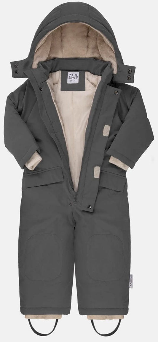 7 A.M. Enfant Snowsuit Grand - Benji - Smokey (3-4T) - SSG80-H-SMK