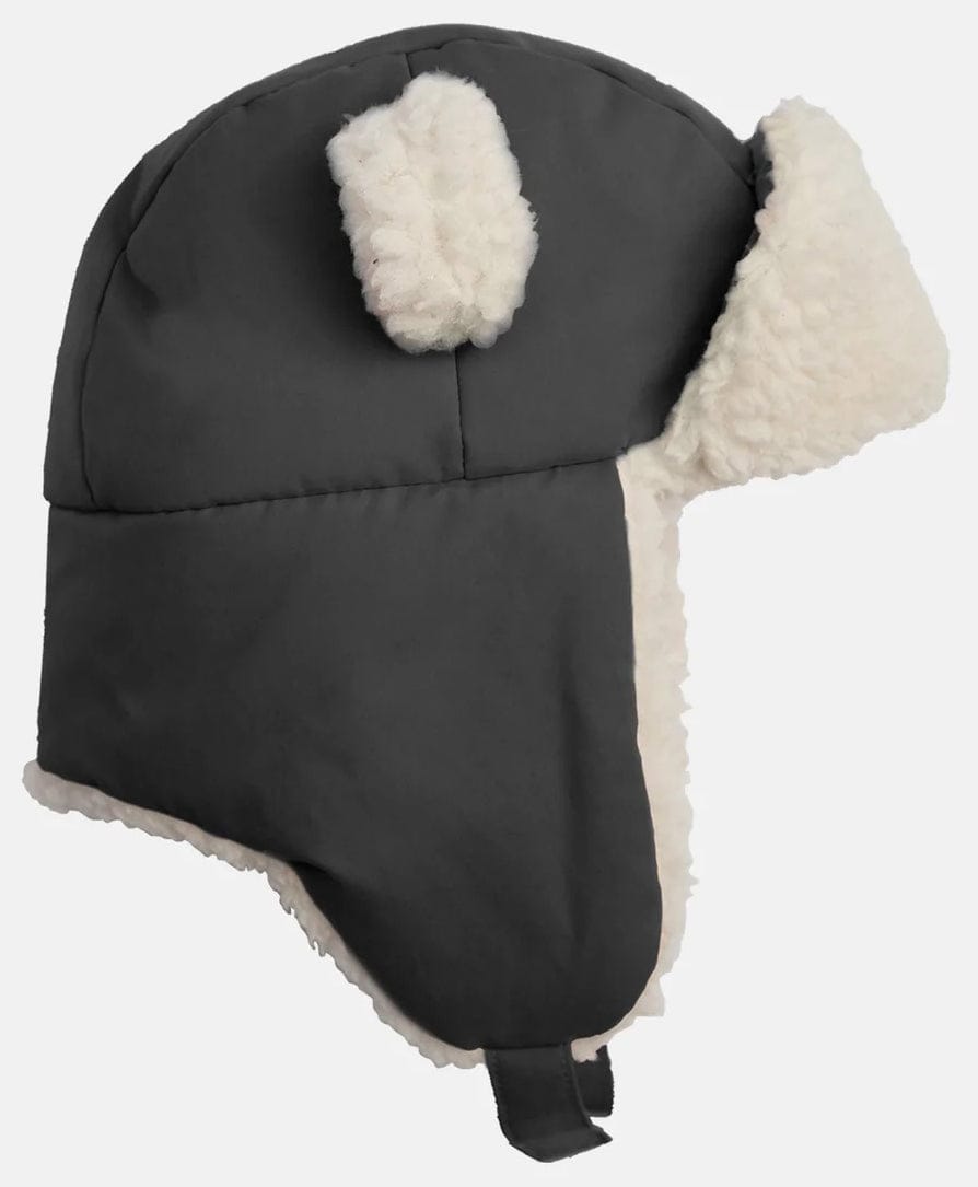 7 A.M. Enfant The Cub Mitten & Hat Set - Benji - Smokey (12-18M) - MTCHE80-E-SMK