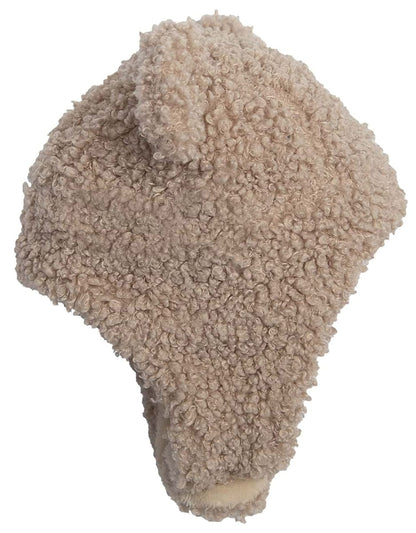 7 A.M. Enfant The Cub Mitten & Hat Set - Teddy - Oatmeal Teddy (0-6m) - MTCH901-TEDO