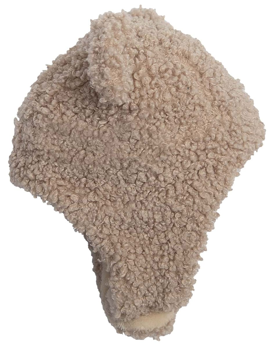7 A.M. Enfant The Cub Mitten & Hat Set - Teddy - Oatmeal Teddy (6-12m) - MTCH902-TEDO