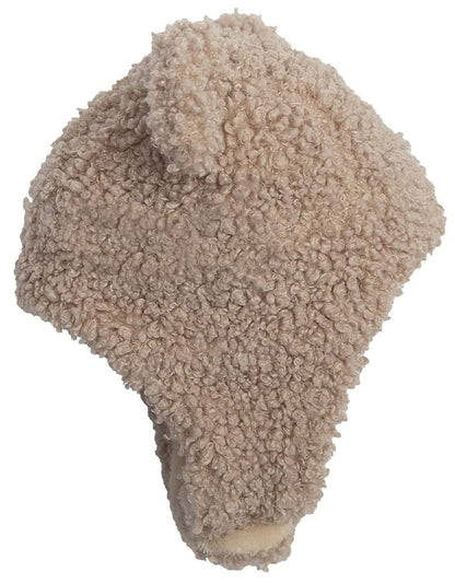 7 A.M. Enfant The Cub Mitten & Hat Set - Teddy - Oatmeal Teddy (6-12m) - MTCH902-TEDO