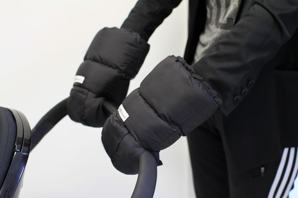 7 A.M. Enfant Warmmuffs - Black Plush - HM212-BP