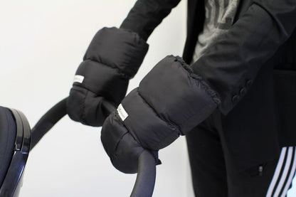 7 A.M. Enfant Warmmuffs - Black Plush - HM212-BP