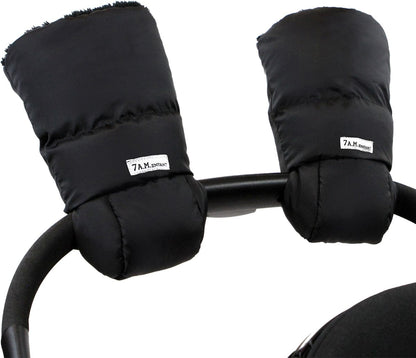 7 A.M. Enfant Warmmuffs - Black Plush - HM212-BP