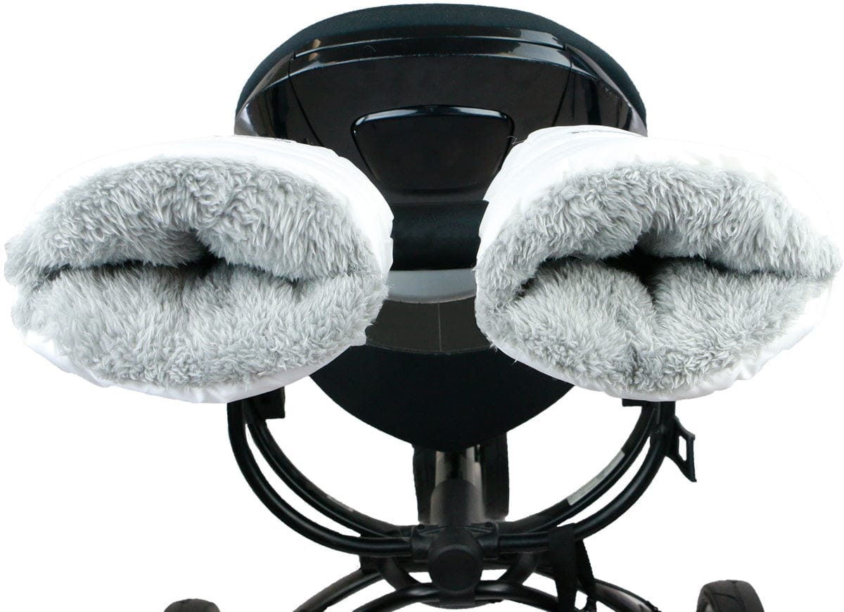 7 A.M. Enfant Warmmuffs - White Plush - HM212-WH