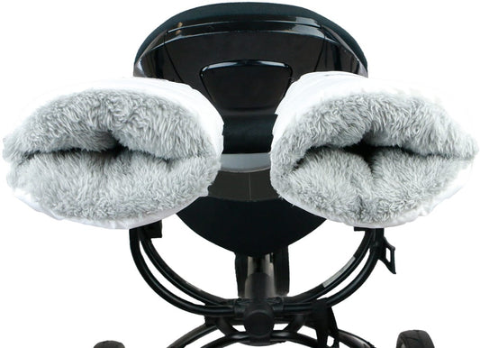 7 A.M. Enfant Warmmuffs - White Plush - HM212-WH