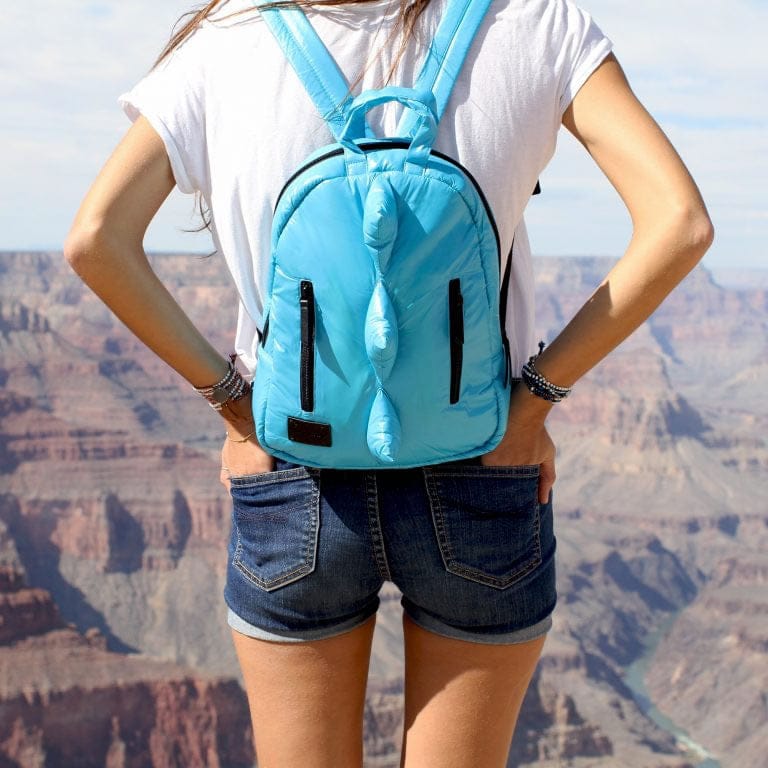 7 A.M. Mini Dino Kid Backpack - Turquoise - VB011-TU