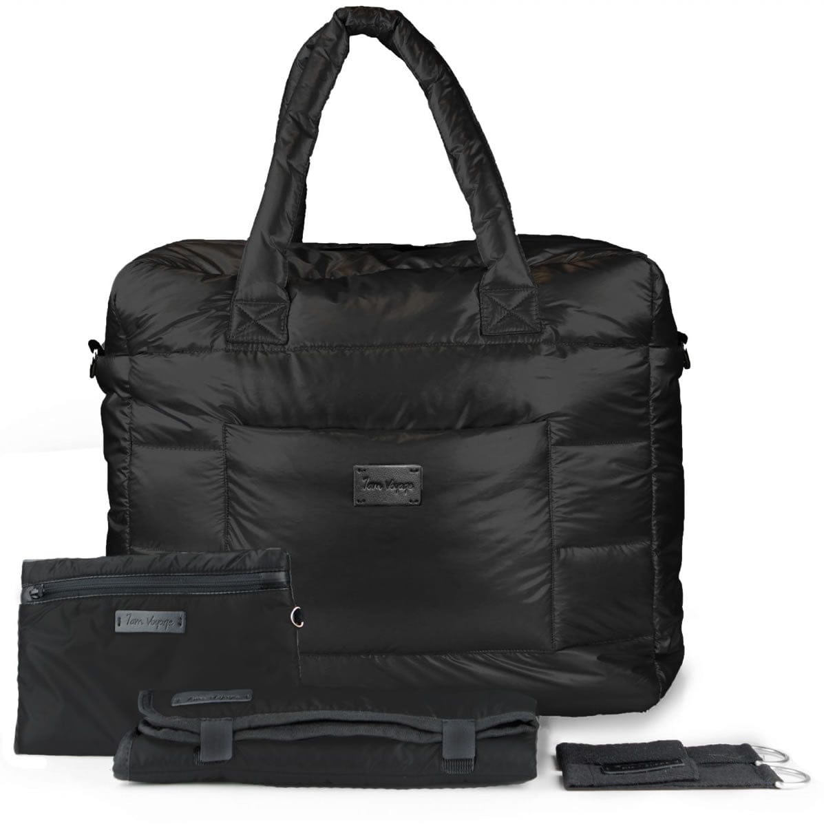7 A.M. Plaza Diaper Bag - Black - VB010-BK