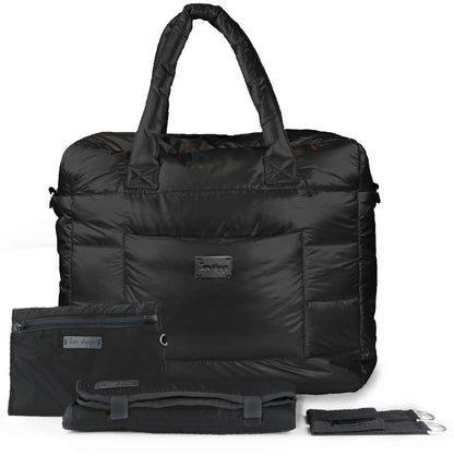 7 A.M. Plaza Diaper Bag - Black - VB010-BK