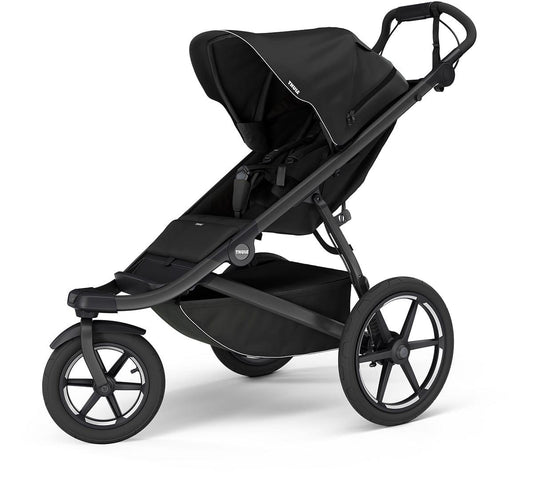 Thule Urban Glide 3 Single Jogging Stroller with NON-Magnetic Buckle - Black - 10101972-B