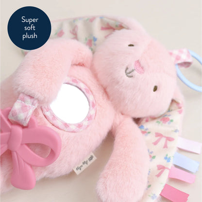 Itzy Ritzy Pink Bunny Bitzy Traveler Plush Toy