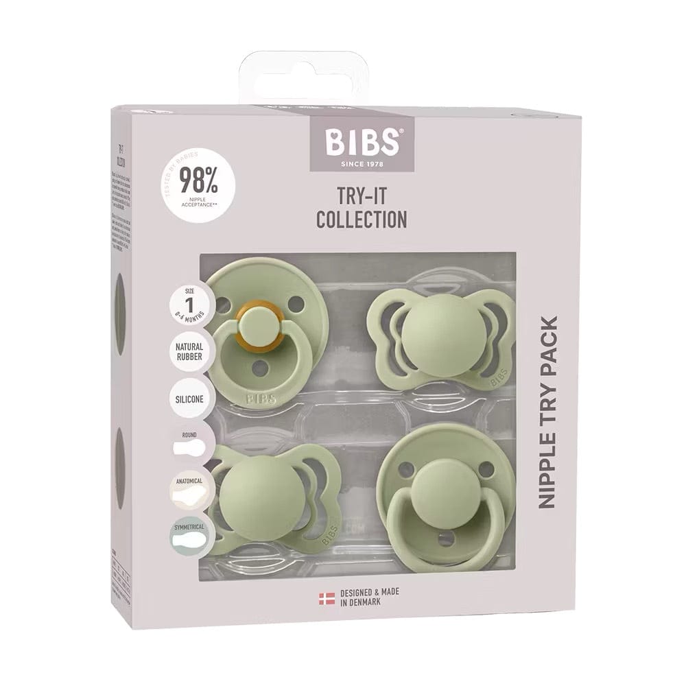 BIBS Try-It Collection - Sage - Size 1 (0-6 m) - 91343