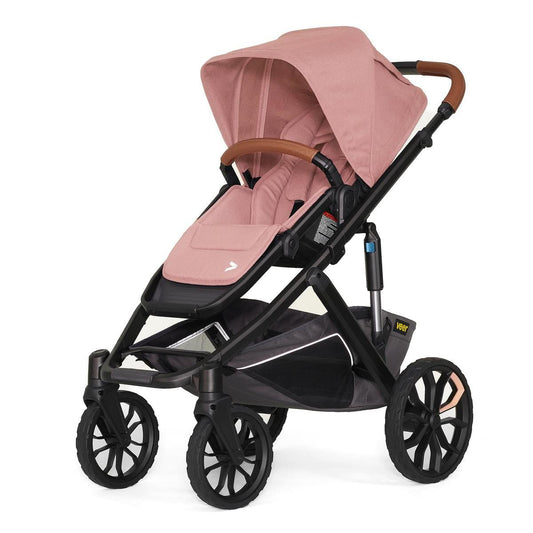 Veer Switch&Roll Luxe Single-to-Double Stroller Bundle with Leather Kit - Rose Quartz (One Box) - BOX-SNR-LEA-RQTZ