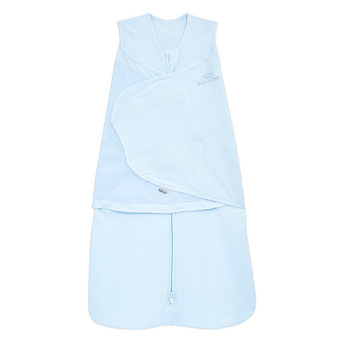 Halo 100% Cotton Swaddle TOG 1.5 - Baby Blue (Newborn)