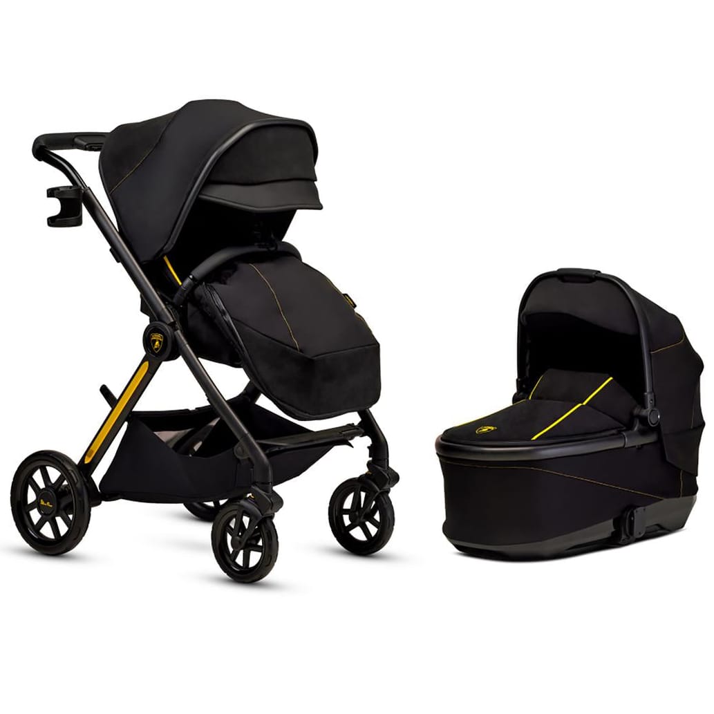 Silver Cross Reef AL Giallo Stroller Bassinet Bundle - Lamborghini