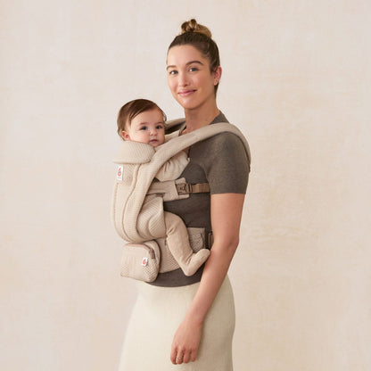 Ergobaby Omni Deluxe Baby Carrier, Mesh - Natural Beige