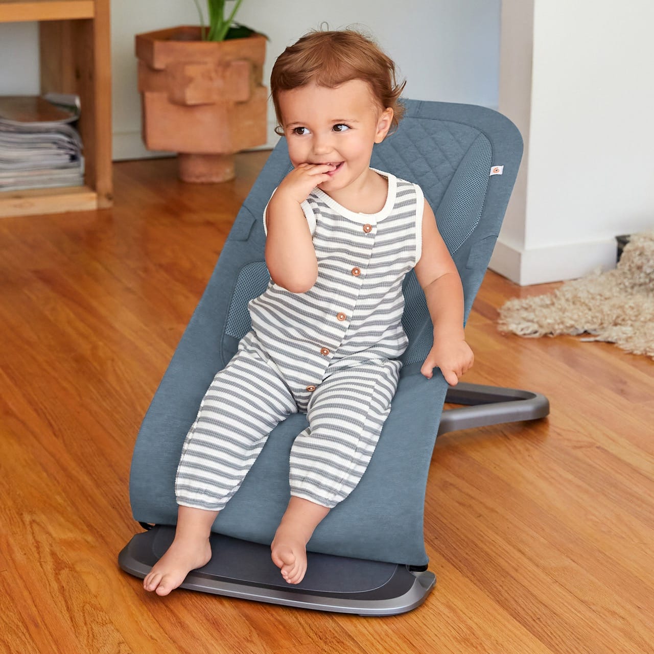 Ergobaby Evolve 3-in-1 Bouncer - Oxford Blue