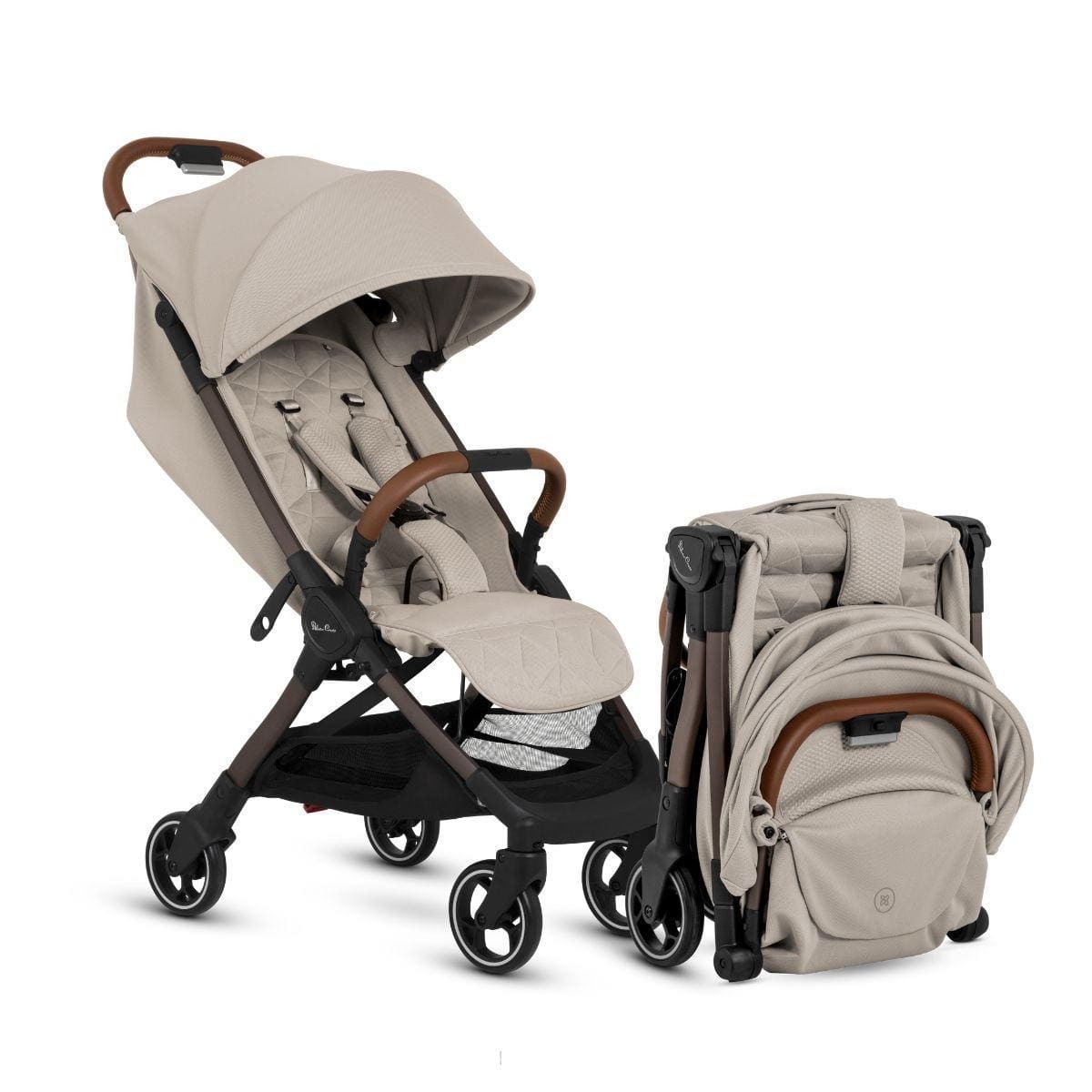 Silver Cross OPEN BOX Clic Compact Stroller - Latte - SX2334-LTUC-OB