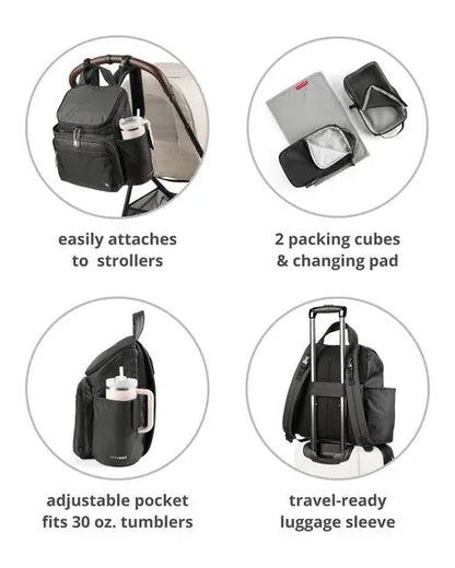 Skip Hop Forma Next Backpack Diaper Bag - Black - 9T446310