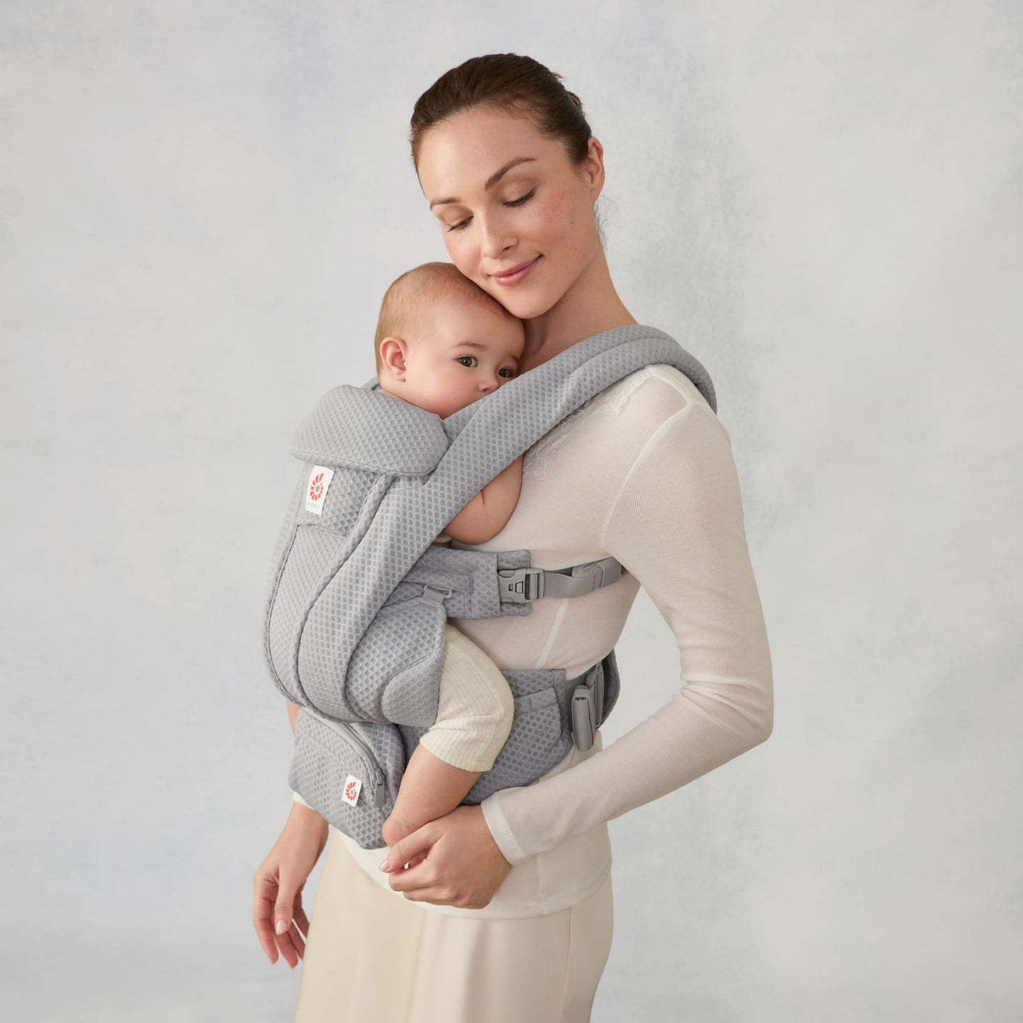 Ergobaby Omni Deluxe Baby Carrier, Mesh - Pearl Grey
