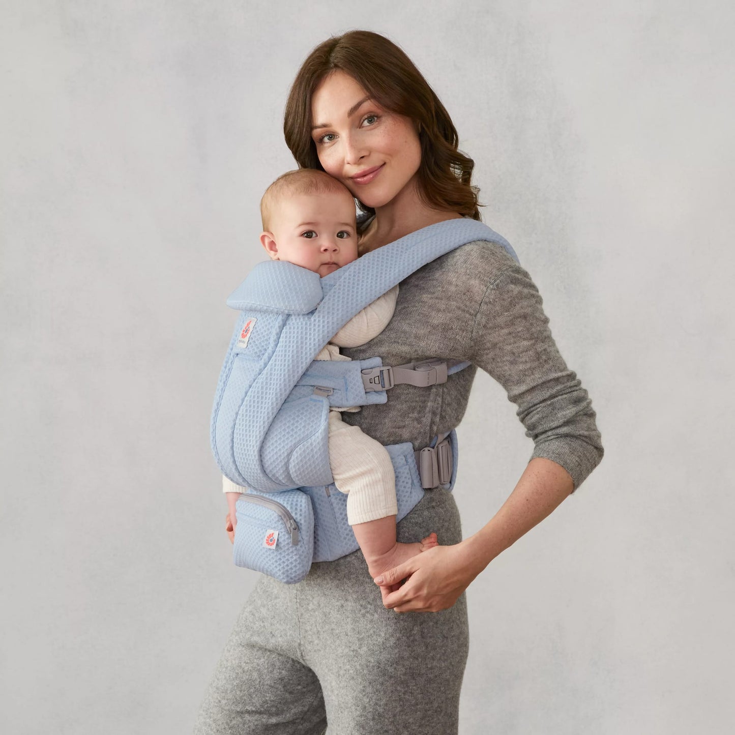 Ergobaby Omni Deluxe Baby Carrier, Mesh - Serene Blue