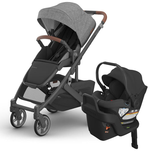 UPPAbaby Cruz V3 + Aria Travel System Bundle - Greyson / Jake - 0403-CRZ-NA-GRY-1001-ARI-US-JKE