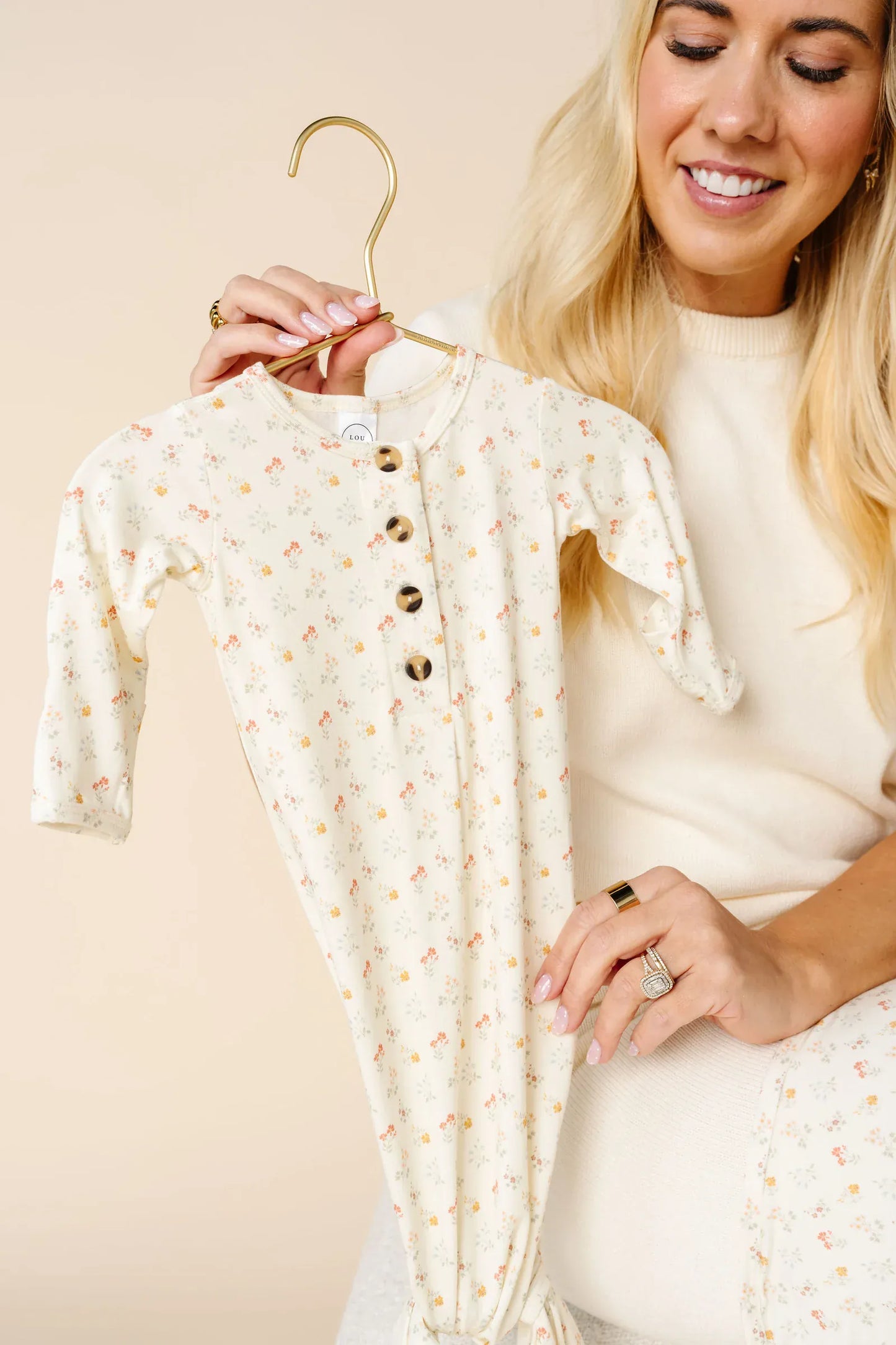 Lou Lou & Company Knotted Gown - Willow (NB-3 months)