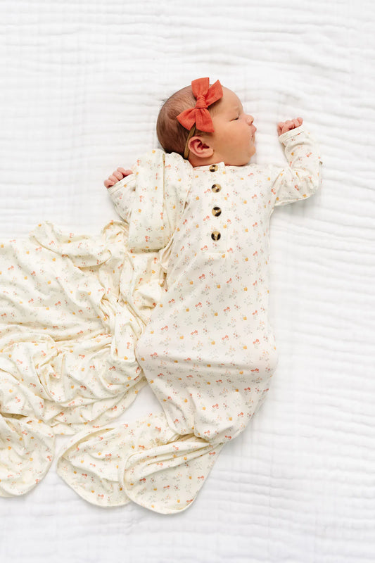 Lou Lou & Company Knotted Gown - Willow (NB-3 months)