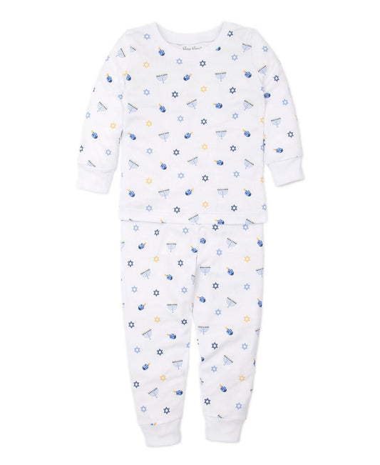 Kissy Kissy Snug Pajama Set - My First Hanukkah Blue, 12-18M
