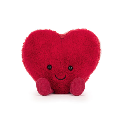 Jellycat Amuseables Arlette Heart Macaron, Red - A4MACHR