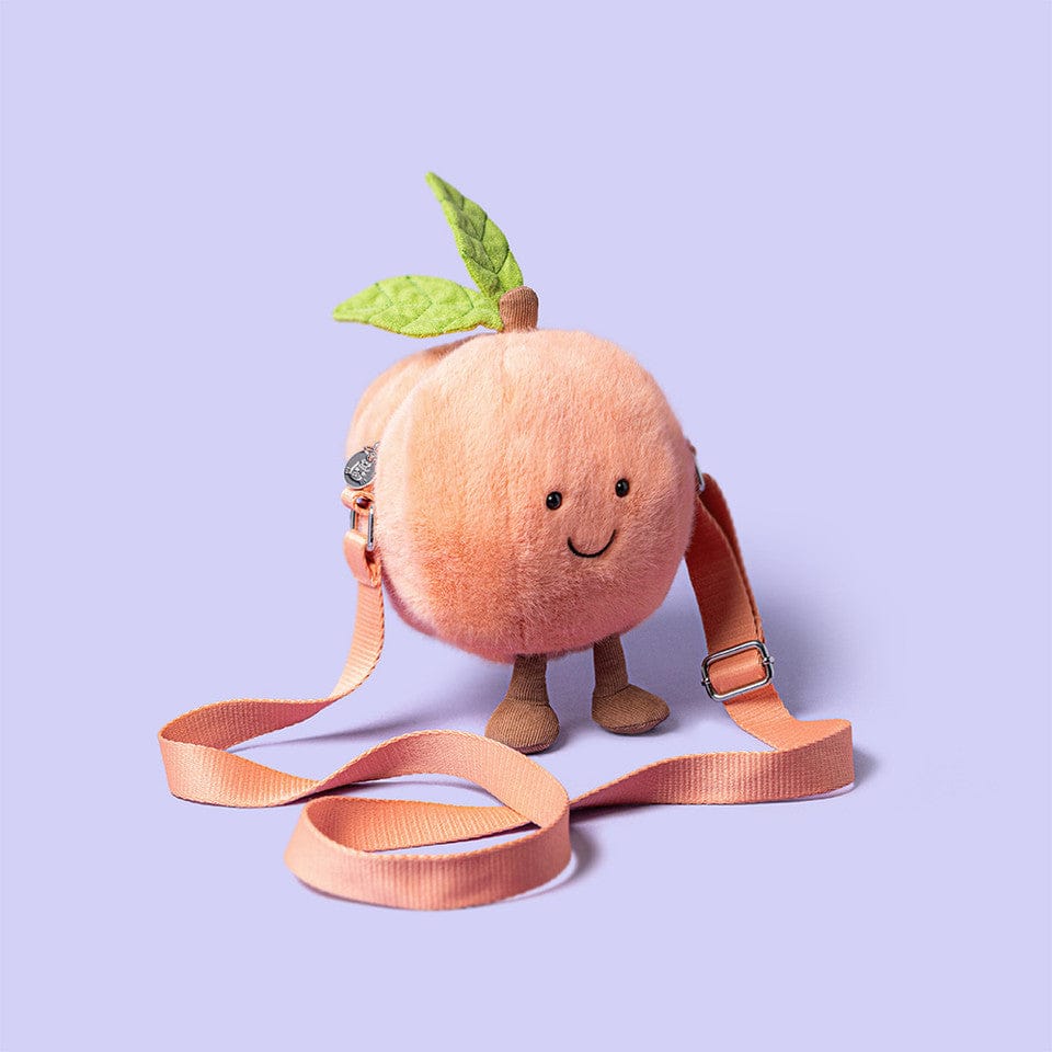 Jellycat Amuseables Peach Shoulder Bag - A4PEACHB