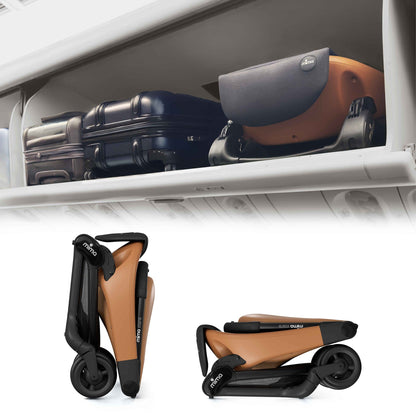 Mima Miro Compact Stroller + Bumper Bar + Cup Holder - Mocha Cream - A702611-B