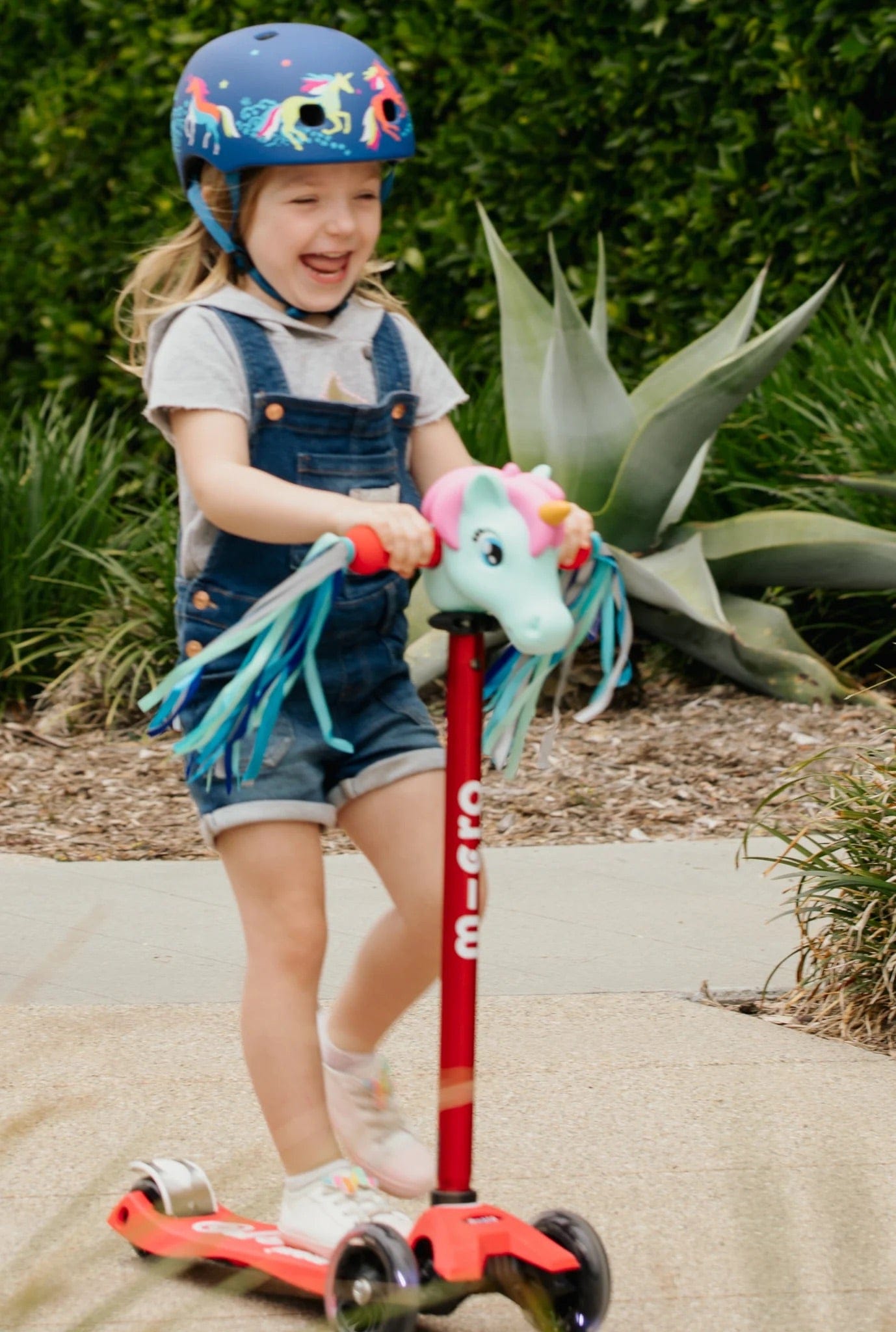 Micro Kickboard Micro Scooter Streamers - Blue Reflective - AC4629