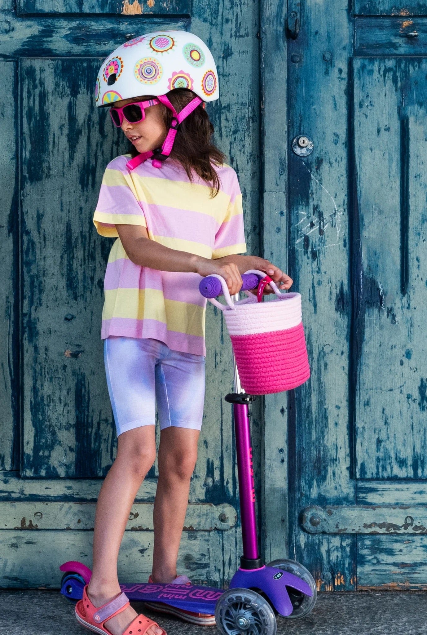 Micro Kickboard Micro Woven Scooter Basket - Pink - AC4804