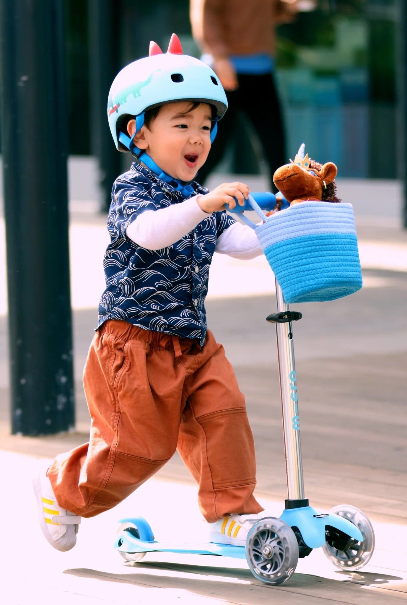 Micro Kickboard Micro Woven Scooter Basket - Blue - AC4805