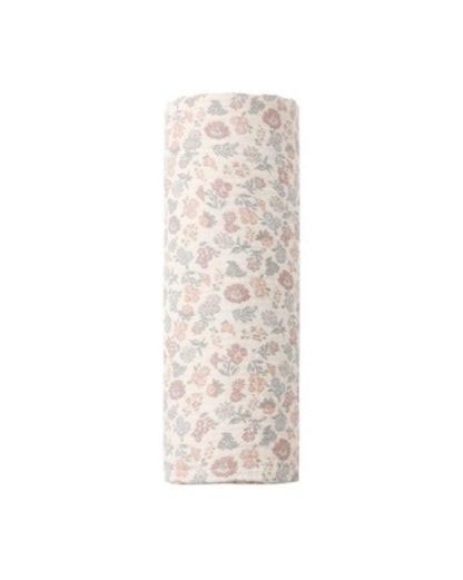 Quincy Mae Woven Swaddle Vintage Floral - Natural