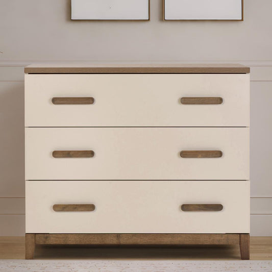 dadada Lala Little 3-Drawer Dresser - Almond Milk / Walnut - 44082-DA