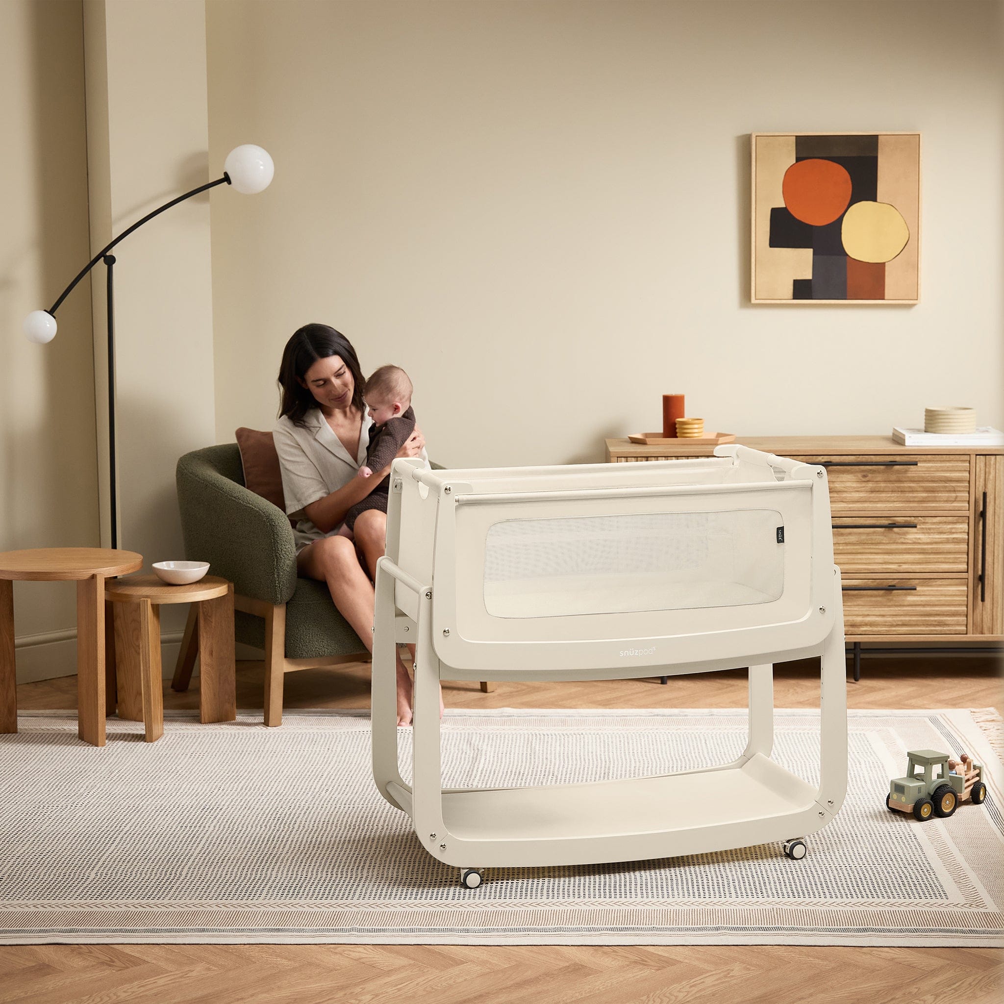 Snuz SnuzPod 5 Bedside Bassinet - Cashmere – Albee Baby