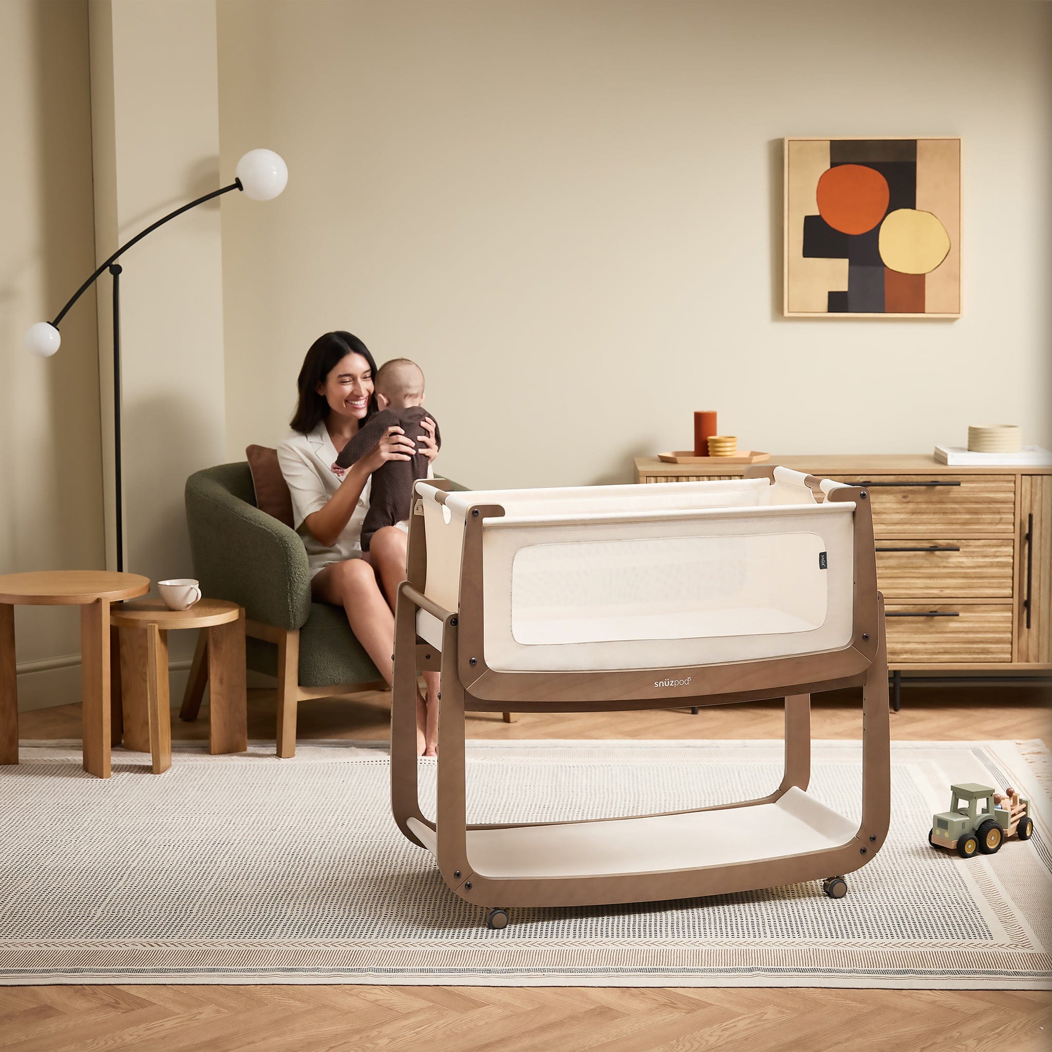 Snuz SnuzPod 5 Bedside Bassinet - Walnut – Albee Baby