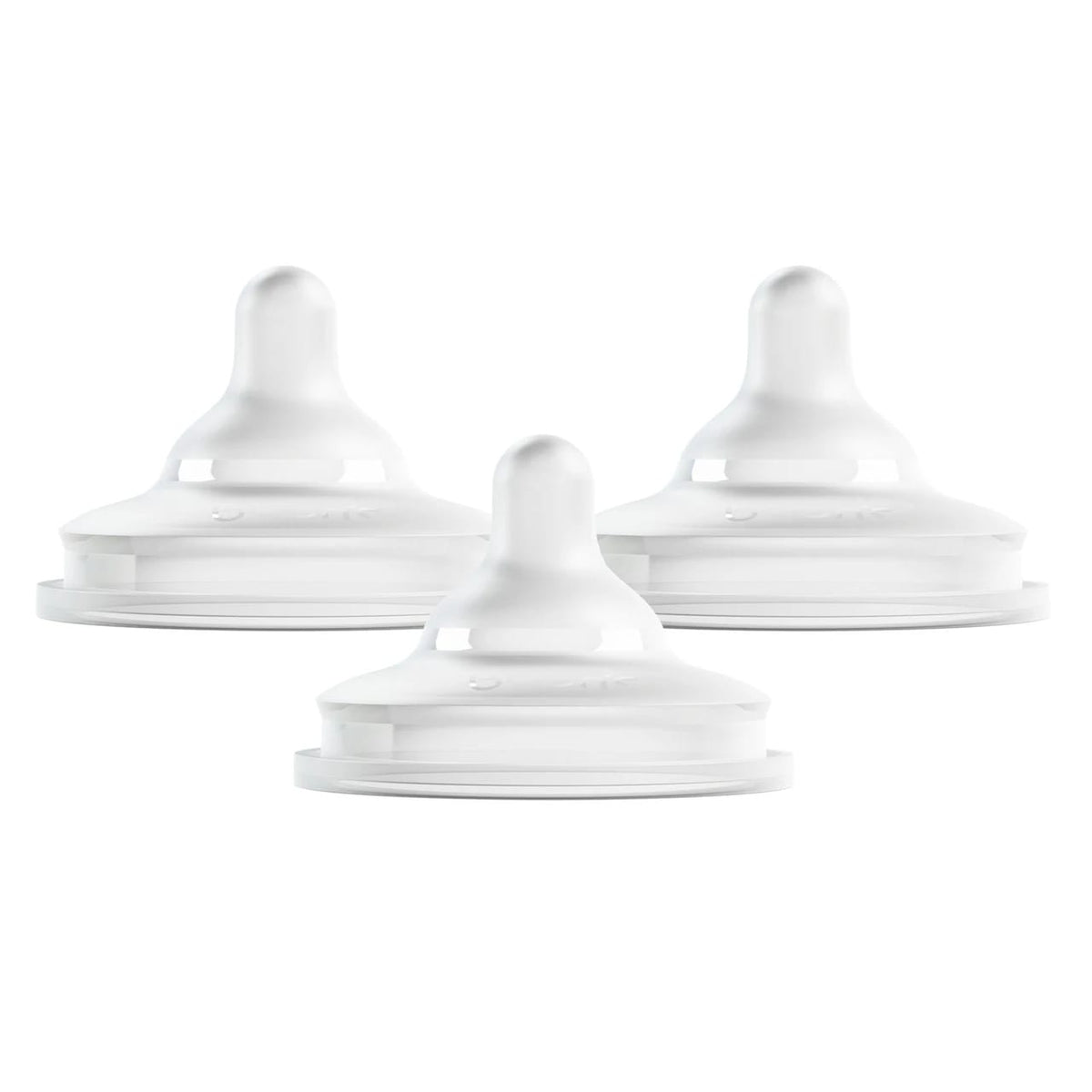 Boon NURSH CURVE Silicone Bottle Nipples 3-Pack - Preemie
