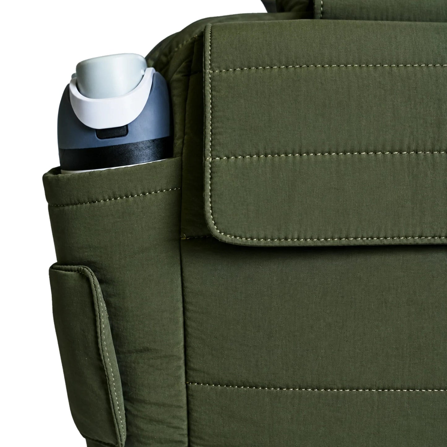 BabbleRoo Puffer Flo Diaper Tote Bag - Seaweed Green