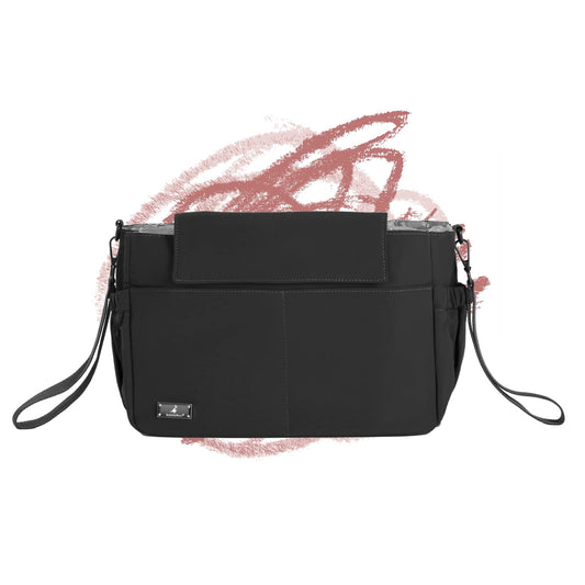 BabbleRoo Puffer Flo Stroller Caddy Organizer - Black