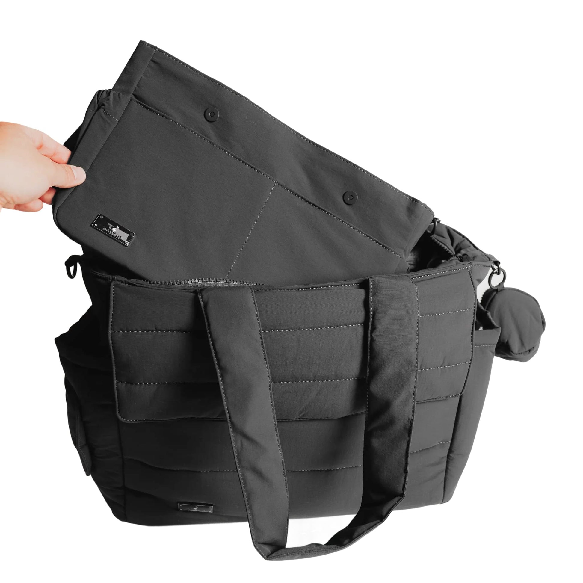 BabbleRoo Puffer Flo Stroller Caddy Organizer - Black
