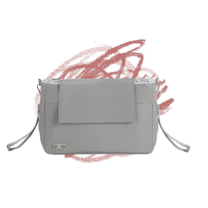 BabbleRoo Puffer Flo Stroller Caddy Organizer - Light Gray
