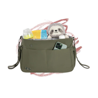 BabbleRoo Puffer Flo Stroller Caddy Organizer - Seaweed Green