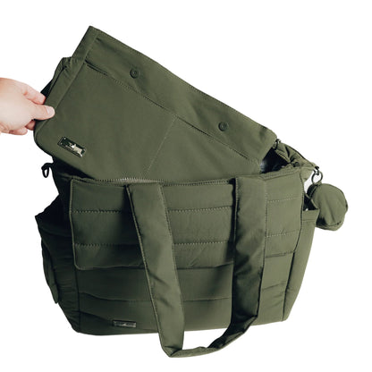 BabbleRoo Puffer Flo Stroller Caddy Organizer - Seaweed Green