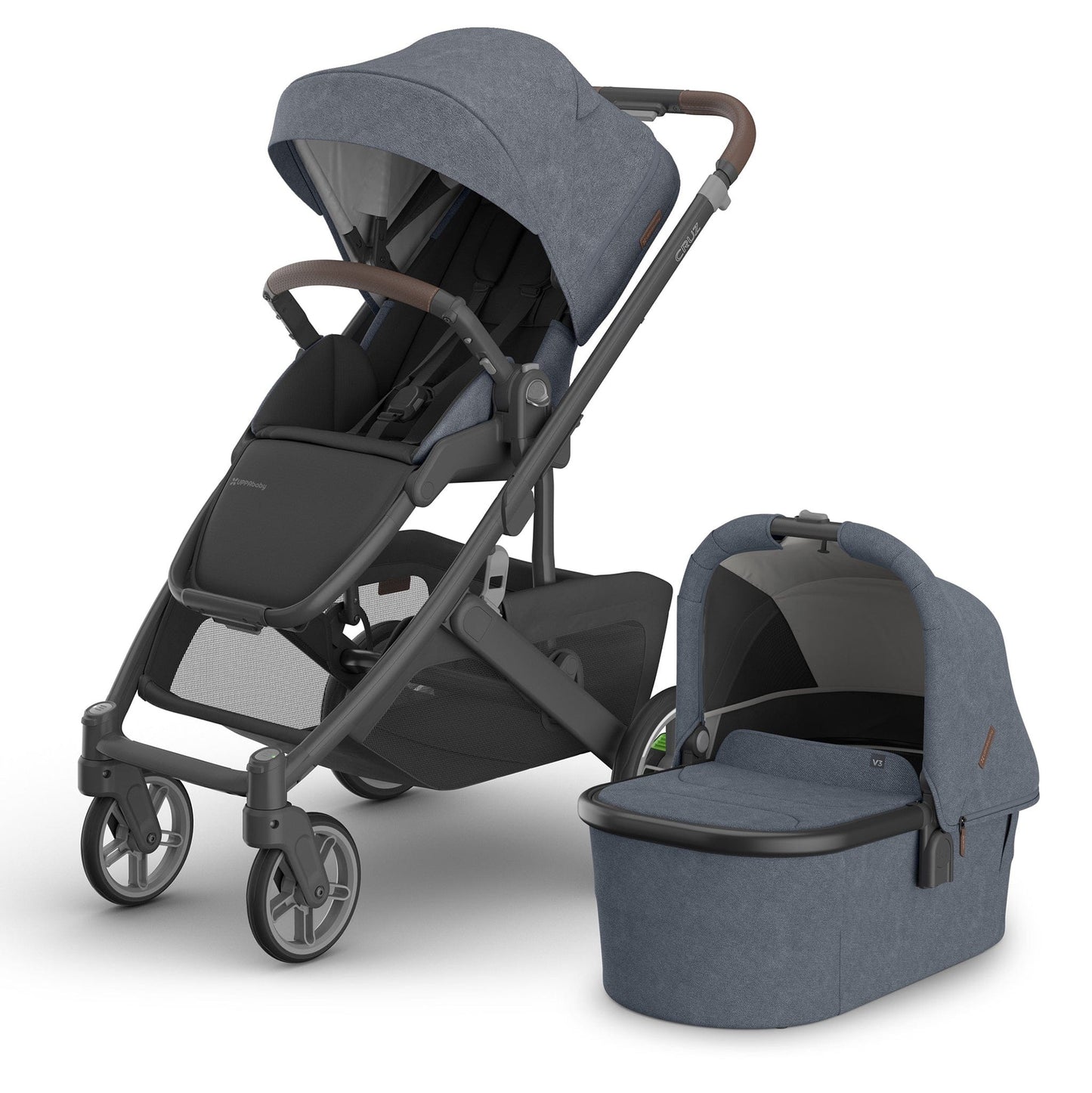 UPPAbaby Cruz V3 Stroller + Bassinet Bundle - Julian - BAS-0403-CRZ-NA-JUL