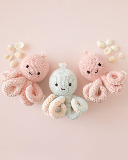 Cuddle+Kind Baby Octopus - Soft Coral Pink - Image 5