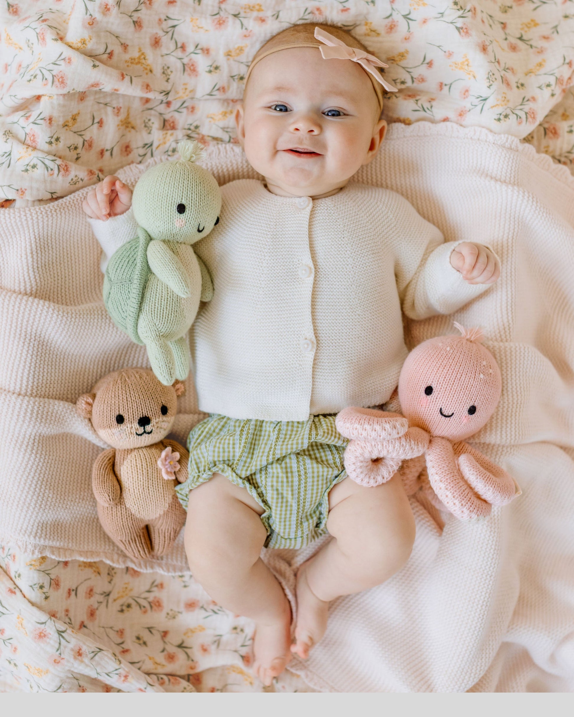 Cuddle+Kind Baby Octopus - Soft Coral Pink - Image 6