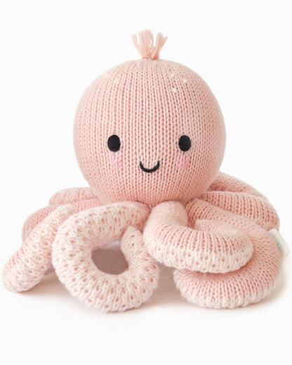 Cuddle+Kind Baby Octopus - Soft Coral Pink